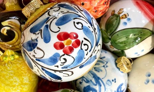 Boules de Noël décorées